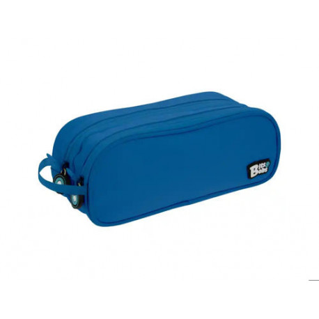 ESTUCHE PORTATODO GRAFOPLAS BITS&BOBS DOBLE COLOR AZUL OSCURO 245X95 MM