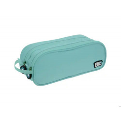 ESTUCHE PORTATODO GRAFOPLAS BITS&BOBS DOBLE COLOR AZUL CLARO 245X95 MM