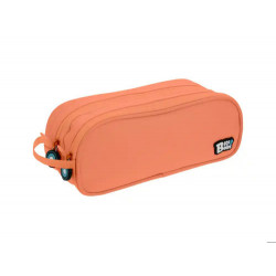 ESTUCHE PORTATODO GRAFOPLAS BITS&BOBS DOBLE COLOR CORAL 245X95 MM