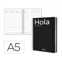 AGENDA OFICINA LIDERPAPEL 2027 ESPIRAL CLASSIC SEMANA VISTA A5 BILINGUE 70G PAPEL FSC DESIGN 1
