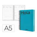AGENDA OFICINA LIDERPAPEL 2027 ESPIRAL CLASSIC SEMANA VISTA A5 BILINGUE 70G PAPEL FSC DESIGN 4