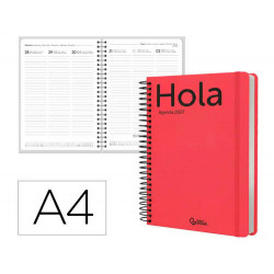 AGENDA OFICINA LIDERPAPEL 2027 ESPIRAL CLASSIC SEMANA VISTA A4 BILINGUE 70G PAPEL FSC DESIGN 3