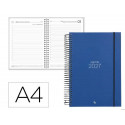 AGENDA OFICINA LIDERPAPEL 2027 ESPIRAL OLBIA DIA PAGINA A4 BILINGUE 60G PAPEL FSC BLUE
