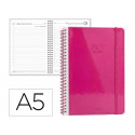 AGENDA OFICINA LIDERPAPEL 2027 ESPIRAL NEON DIA PAGINA A5 BILINGUE 70G PAPEL FSC DESIGN 1