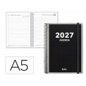 AGENDA OFICINA LIDERPAPEL 2027 ESPIRAL PERSONALIZABLE DIA PAGINA A5 BILINGUE 70G PAPEL FSC DESIGN 1