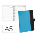 AGENDA OFICINA LIDERPAPEL 2027 ENCUADERNADA CORPORATE A DIA PAGINA A5 BILINGUE 70G PAPEL FSC NAVY BL