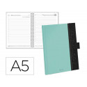 AGENDA OFICINA LIDERPAPEL 2027 ENCUADERNADA CORPORATE A DIA PAGINA A5 BILINGUE 70G PAPEL FSC TURQUOI