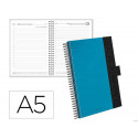 AGENDA OFICINA LIDERPAPEL 2027 ESPIRAL CORPORATE A DIA PAGINA A5 BILINGUE 70G PAPEL FSC NAVY BLUE