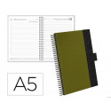AGENDA OFICINA LIDERPAPEL 2027 ESPIRAL CORPORATE A DIA PAGINA A5 BILINGUE 70G PAPEL FSC RED