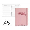 AGENDA OFICINA LIDERPAPEL 2027 ENCUADERNADA CLOUDY DIA PAGINA A5 BILINGUE 70G PAPEL FSC DESIGN 1