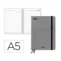 AGENDA OFICINA LIDERPAPEL 2027 ENCUADERNADA ELASTIC POCKET COLLECTION DIA PAGINA A5 BILINGUE 70G PAP