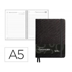 AGENDA OFICINA LIDERPAPEL 2027 ENCUADERNADA CORPORATE B DIA PAGINA A5 BILINGUE 70G PAPEL FSC DESIGN 