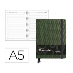 AGENDA OFICINA LIDERPAPEL 2027 ENCUADERNADA CORPORATE B DIA PAGINA A5 BILINGUE 70G PAPEL FSC DESIGN 