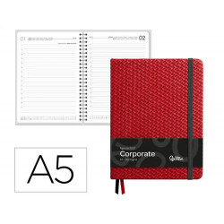 AGENDA OFICINA LIDERPAPEL 2027 ENCUADERNADA CORPORATE B DIA PAGINA A5 BILINGUE 70G PAPEL FSC DESIGN 