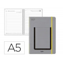 AGENDA OFICINA LIDERPAPEL 2027 ENCUADERNADA POCKET COVER DIA PAGINA A5 BILINGUE 70G PAPEL FSC DESIGN