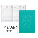 AGENDA OFICINA LIDERPAPEL 2027 ENCUADERNADA CRETA DIA PAGINA 170X240 MM BILINGUE 70G PAPEL FSC GREEN