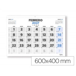 CALENDARIO PARED LIDERPAPEL CLASICO 2027 LOMO ENGOMADO 600X400 MM PAPEL 105 G