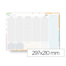 PLANNING SEMANAL LIDERPAPEL TEENS 2027 297X210 MM CON PEGATINAS PAPEL 104 G