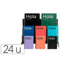 AGENDA OFICINA LIDERPAPEL 2027 ESPIRAL CLASSIC BILINGUE 70G PAPEL FSC SURTIDO DE 24 UNIDADES SURTIDA