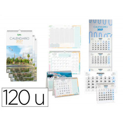 CALENDARIO LIDERPAPEL 2027 EXPOSITOR PODIO DE 120 UNIDADES DISEÑOS SURTIDOS