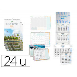 CALENDARIO LIDERPAPEL 2027 PACK DE 24 UNIDADES DISEÑOS SURTIDOS