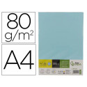PAPEL COLOR LIDERPAPEL DIN A4 80 GR CELESTE PAQUETE DE 500 HOJAS