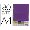 PAPEL COLOR LIDERPAPEL DIN A4 80 GR LILA INTENSO PAQUETE DE 500 HOJAS