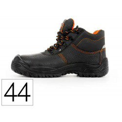 BOTA DE SEGURIDAD SAFETOP EURIO CUERO GRABADO SUELA DE ACERO ANTIPERFORACION S3 SR TALLA 44 COLOR NE
