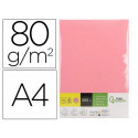 Papel color liderpapel din a4 80 gr rosa paquete de 500 hojas.