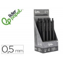 PORTAMINAS LIDERPAPEL COLECCION 5 CON CLIP Y GOMA PUNTA 0.5 MM NEGRO