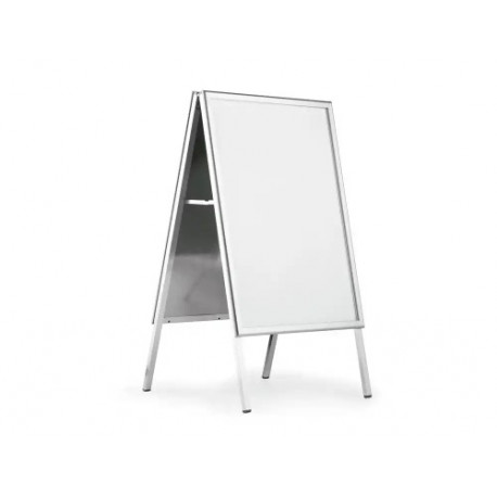 PORTAPOSTER DURABLE FOLD OUTDOOR A1 DOBLE CARA ALUMINIO ABATIBLE CANTONERAS REDONDEADAS 1141X658X620