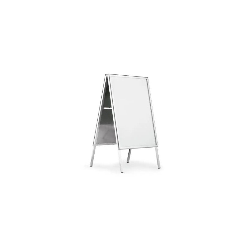 PORTAPOSTER DURABLE FOLD OUTDOOR A1 DOBLE CARA ALUMINIO ABATIBLE CANTONERAS REDONDEADAS 1141X658X620