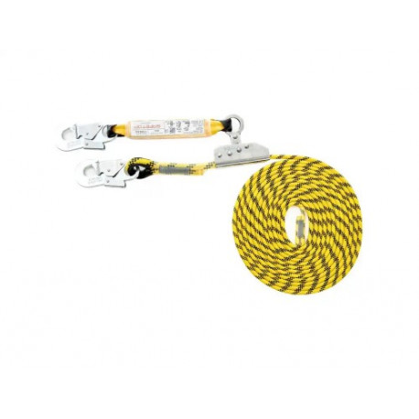 LINEA DE VIDA SAFETOP ABSORBEDOR + ALTOCHUT + MOSQUETONES 12 MM 40 M