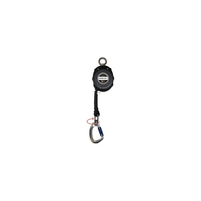 ANTICAIDAS SAFETOP ROLLER-X RETRACTIL CINTA 3 M CON CONECTORES GIRATORIOS