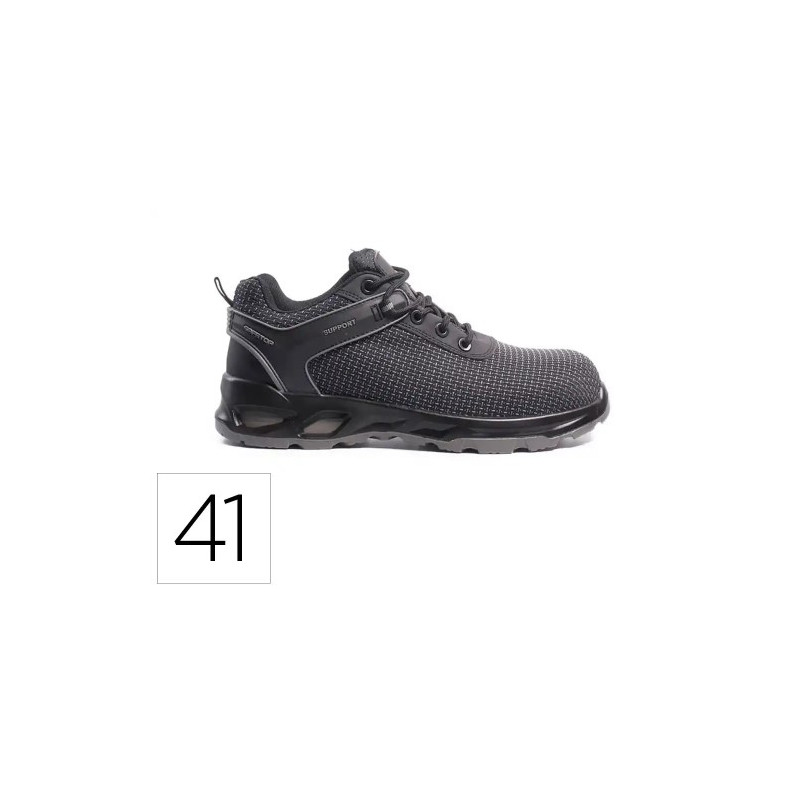 ZAPATOS DE SEGURIDAD SAFETOP AMANTIO TEJIDO PUTEK SUELA PU BIDENSIDAD S3 TALLA 41 COLOR GRIS