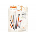 BLOC DE DIBUJO MULTITECNICAS CLAIREFONTAINE PAINT ON DIN A4 ENCOLADO 40 HOJAS 250 GR LISO