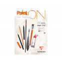 BLOC DE DIBUJO MULTITECNICAS CLAIREFONTAINE PAINT ON DIN A5 ENCOLADO 40 HOJAS 250 GR LISO