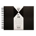 ALBUM DE FOTOS ESPIRAL CLAIREFONTAINE TAPA DURA NEGRA 210X160 MM 40 HOJAS 185 G