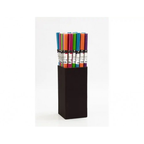 PAPEL DE REGALO CLAIREFONTAINE POLIPROPILENO TRANSPARENTE ROLLO ANCHO 70 CM LONGITUD 2 MT COLORES