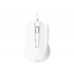 RATON TNB SHARK OPTICO 1000 DPI MAC/PC/LINUX CON CABLE USB-A COLOR BLANCO