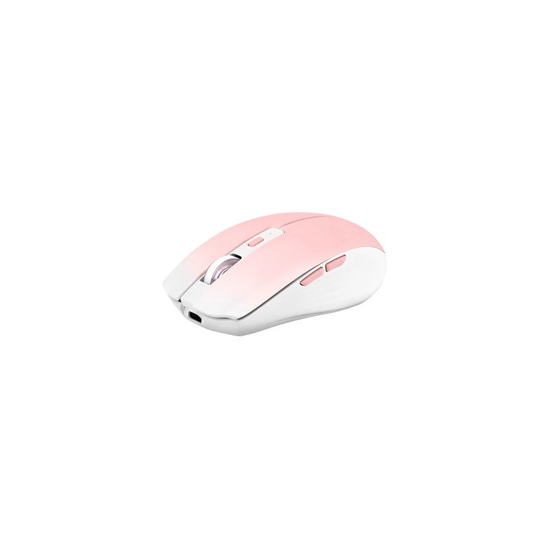 RATON TNB GRADIENT INALAMBRICO 1600 DPI USB TIPO-C SEIS BOTONES COLOR ROSA