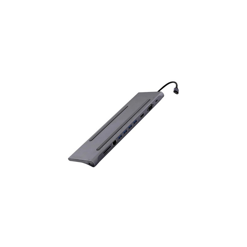 HUB TNB ICLIK 11 EN 1 USB-C COLOR ALUMINIO