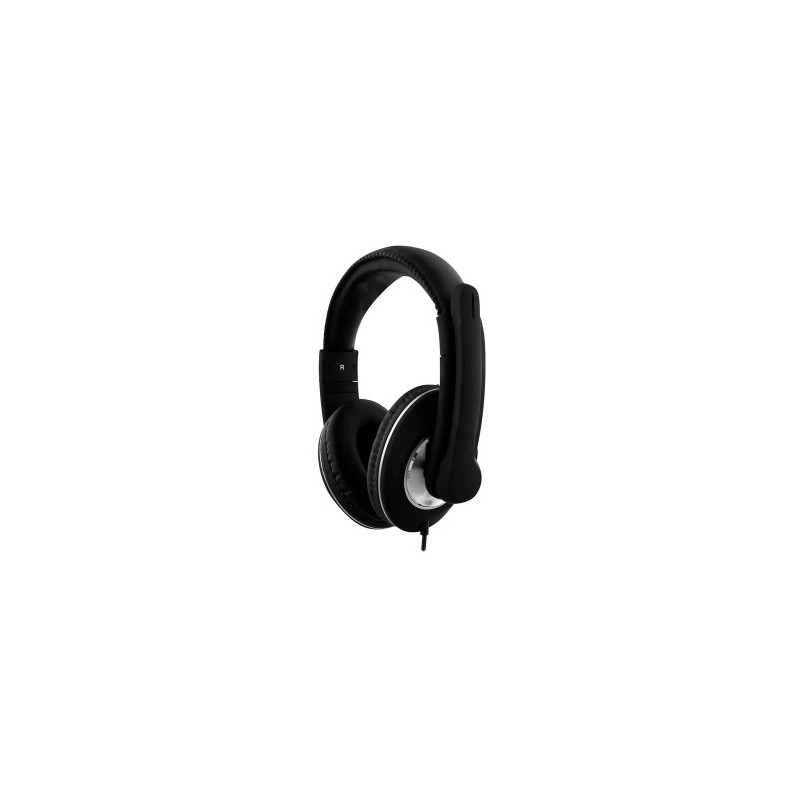 AURICULARES TNB HS-500 MULTIMEDIA CON MICROFONO USB COLOR NEGRO