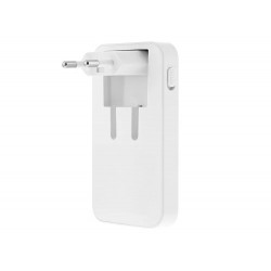 CARGADOR DE PARED TNB GAN 65 W 2XUSB-C+ USB-A PLEGABLE COLOR BLANCO