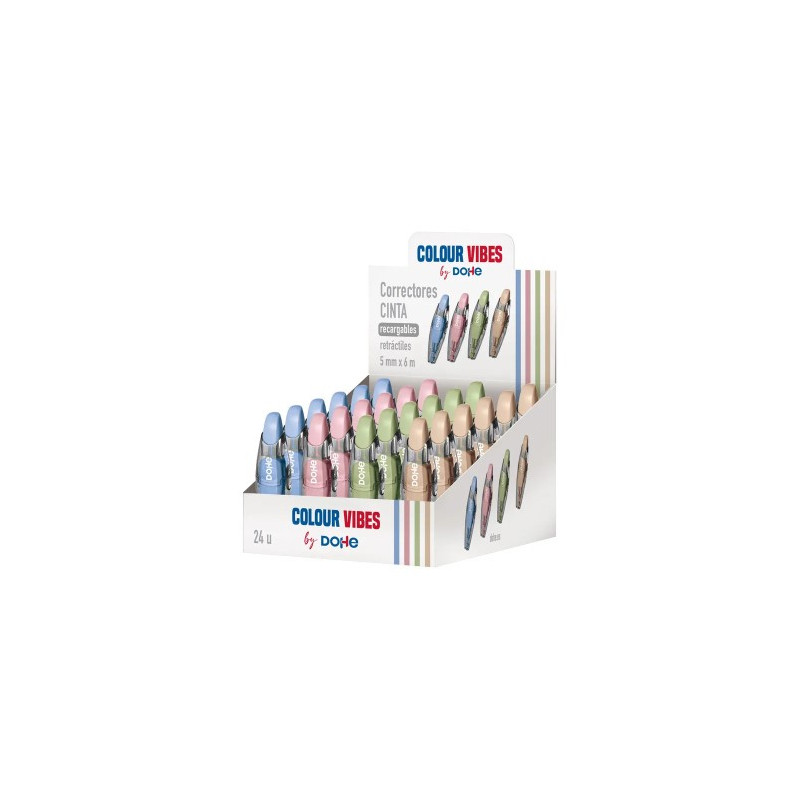 CINTA CORRECTORA DOHE COLOUR VIBES RETRACTIL 5 MM X 6 M