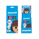 LAPICES DE COLORES DOHE PLAYMOBIL CAJA DE 12 UNIDADES COLORES SURTIDOS + 4 HOJAS PARA COLOREAR