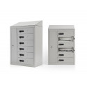 ARMARIO METALICO IORDER CON 6 DEPARTAMENTOS CONEXIËN USB + 1MAGNETOTÉRMICO COLOR GRIS METALIZADO 280