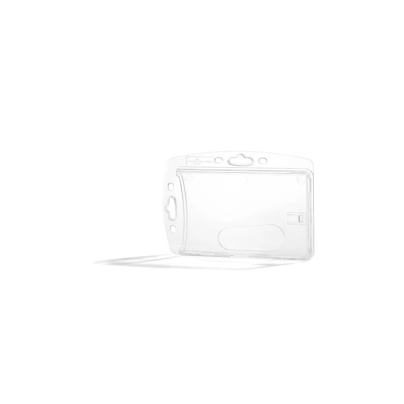 IDENTIFICADOR DURABLE RIGIDO POLIESTIRENO TRANSPARENTE PARA 1 TARJETA 54X87 MM