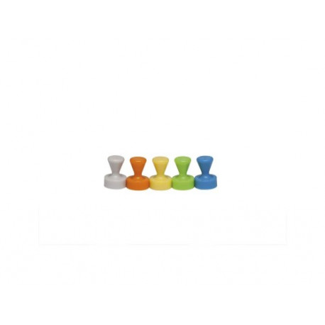 IMAN MAUL CONICO DE NEODIMIO 12,5 CM DIAMETRO PESO MAXIMO 1,5 KG PACK DE 10 UNIDADES COLORES SURTIDO