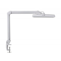 LAMPARA DE ESCRITORIO MAUL LED CON PINZA CABEZAL INCLINABLE Y GIRATORIO COLOR BLANCO